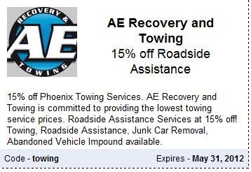 Phoenix Roadside Service Coupon